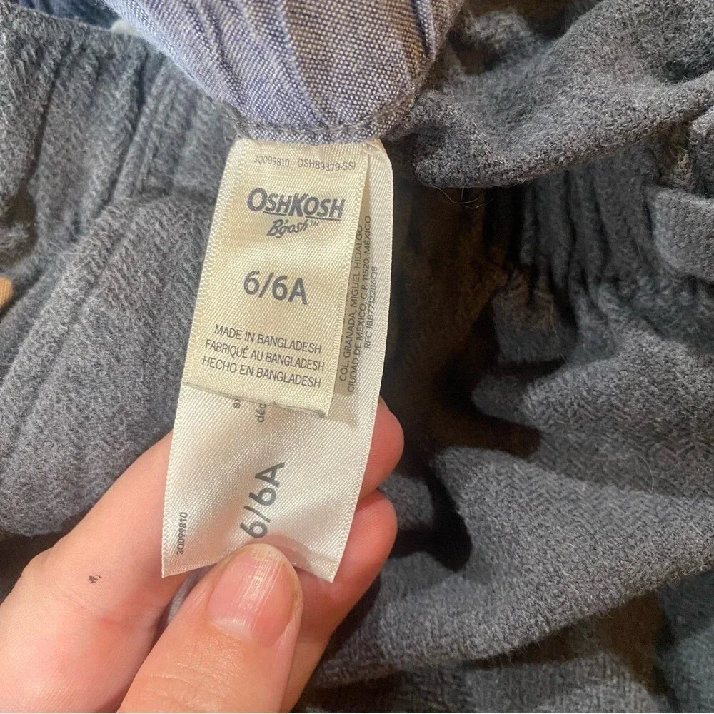 OshKosh B'gosh Gray Pants Everyday Wear Church Wear Classic SZ‎ 6